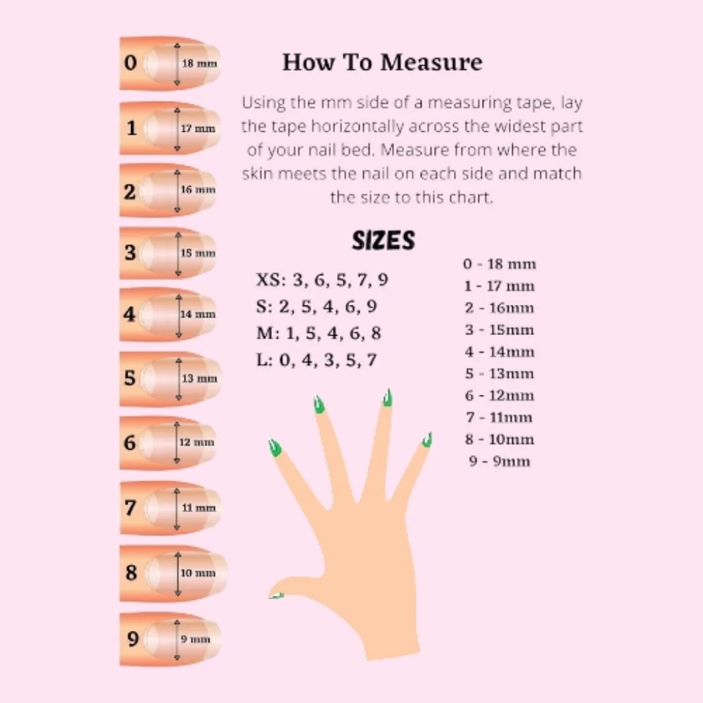 Elegant Nude Press-On Nails with Rhinestones - Picture 3 of 3